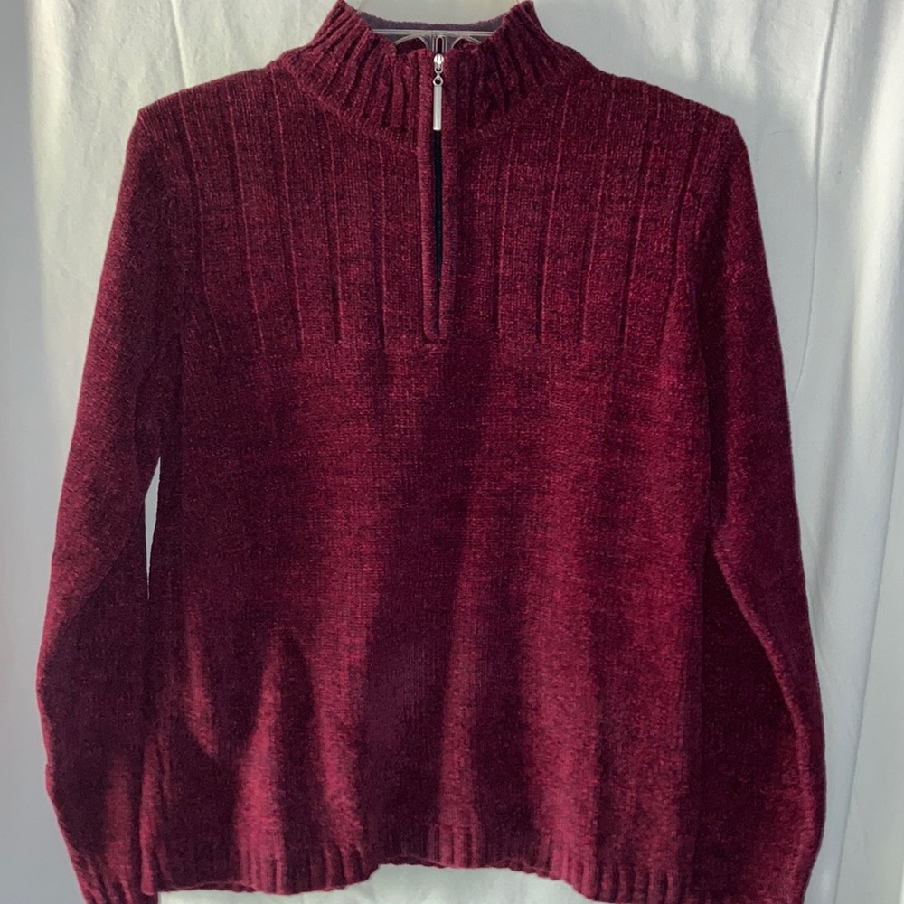 NWT KAREN SCOTT 1/4 ZIP SWEATER